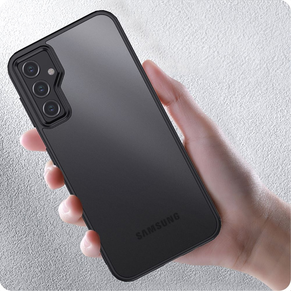 Etui Magmat do Samsung Galaxy S23 FE, Tech-Protect, Matowe Przezroczyste / Czarne