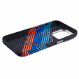 Etui do iPhone 13 Pro, Carbon Fiber MagSafe, granatowe