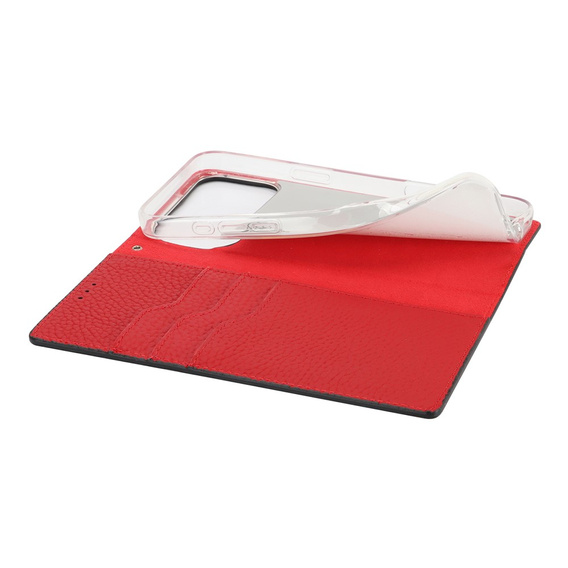 Etui z klapką Litchi Skin Grain do iPhone 17 Pro