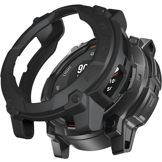 Etui ochronne do Garmin Instinct 3 Solar / Instinct 3 AMOLED 45mm – TPU, wzmocnione wycięcia, czarne