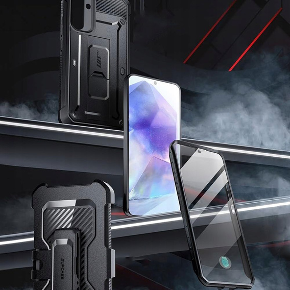 Etui Supcase do Samsung A55 5G, Unicorn Beetle Pro, Czarne