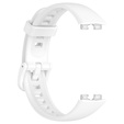 Pasek Silikonowy do Huawei Band 8 / Huawei Band 9 / Huawei Band 10, Biały, Jasnozielony, Czerwony