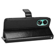 Etui z klapką do Oppo A98 5G, Crazy Horse Wallet, czarne