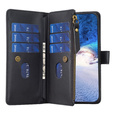 Etui z klapką do Samsung Galaxy A25 5G, Wallet Zipper Pocket, czarne
