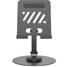 Regulowana podstawka pod telefon i tablet 360° – stabilność, wygoda i styl - czarna