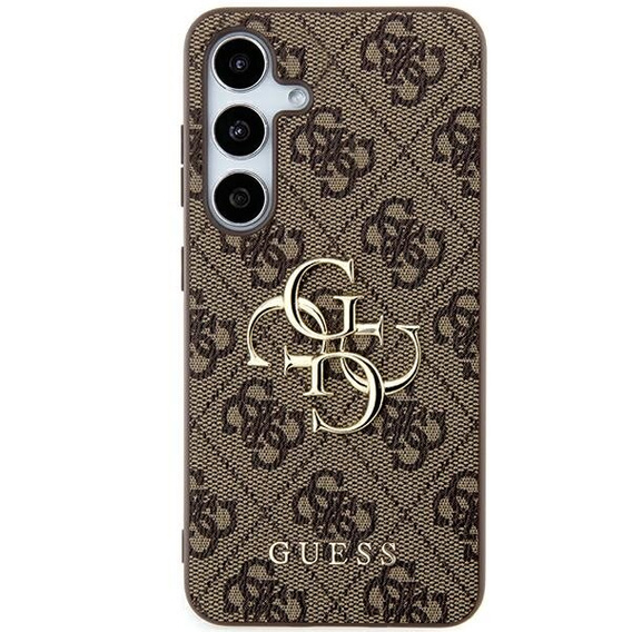 Etui GUESS do Samsung Galaxy A55, 4G Big Metal Logo, brązowe