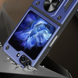 Etui pancerne do Samsung Galaxy Z Flip5 5G, Nox Case Ring, niebieskie