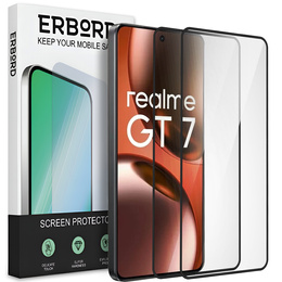 2x Szkło Hartowane ERBORD 3D do Realme GT 7 / 7T – ochrona całego ekranu