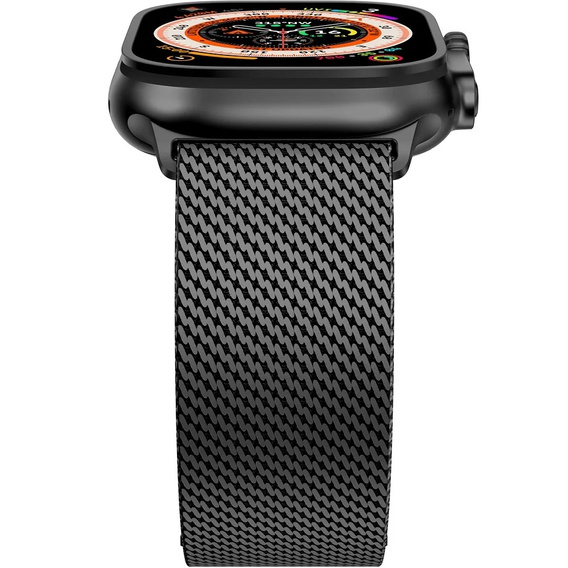 Bransoleta do Apple Watch 1/2/3/4/5/6/7/8/9/10/11/SE Ultra 1/2/3 42/44/45/46/49mm, Czarna