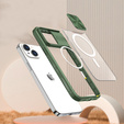 Etui do iPhone 14, Slide Camera Magsafe, zielone