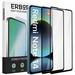 2x Szkło Hartowane ERBORD 3D do Xiaomi Redmi Note 14 5G / Poco M7 Pro 5G – ochrona całego ekranu