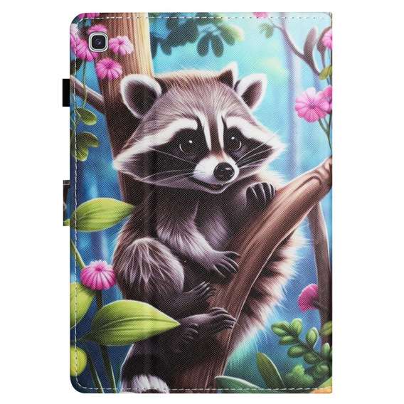 Etui do Samsung Galaxy Tab A7 Lite, z klapką, raccoon