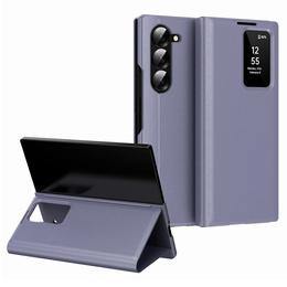 Etui z klapką do Samsung Z Fold5 5G, Smart View Wallet, lawendowe