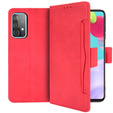Etui z klapką do Samsung Galaxy A52 / A52s, Card Slot, czerwone