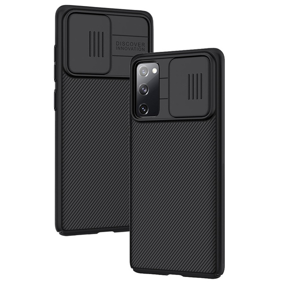 Etui do Samsung Galaxy S20 FE, pancerne Nillkin, CamShield Pro, czarne