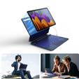 Etui z klawiaturą do Samsung Galaxy Tab S7 / S8, Dexnor Magnetic Keyboard Touchpad, niebieskie