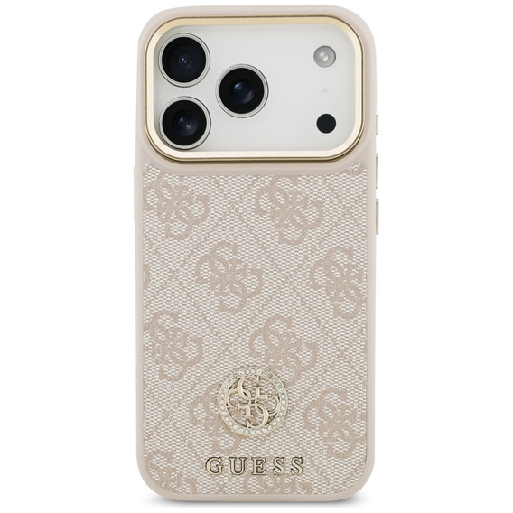 Etui GUESS 4G Strass Logo z paskiem, MagSafe do iPhone 17 Pro