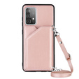 Etui Card Strap do Samsung Galaxy A52 / A52s - Rose Gold