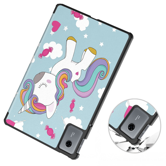 Etui do Lenovo Idea Tab 11" 2025 TB336FU TB336ZU, z funkcją podstawki, Smartcase, Jednorożec