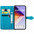 Etui z klapką do Infinix Note 40 Pro Plus, Mandala, niebieskie