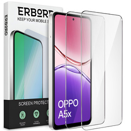 2x Szkło Hartowane ERBORD 9H Hard Glass do Oppo A5x – codzienna ochrona w eleganckim wydaniu