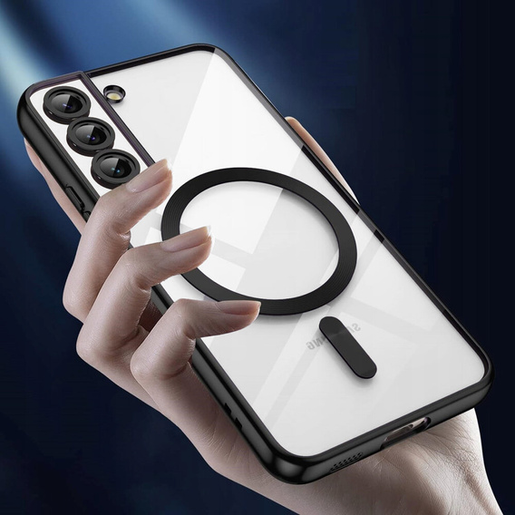 Etui do Samsung Galaxy S22, Electro MagSafe, czarne + Szkło na ekran