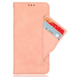 Etui z klapką do Samsung Galaxy S23 FE, Card Slot, różowe