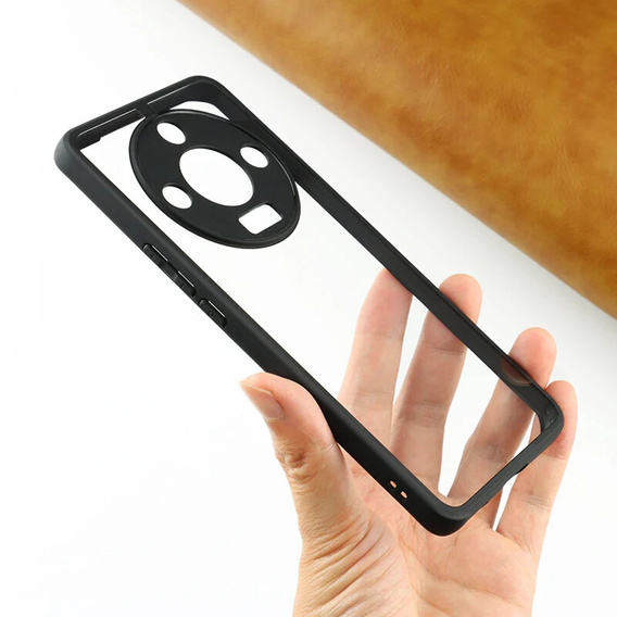 Etui do Honor Magic 6 Lite 5G, Fusion Hybrid, z ochroną aparatu, przezroczyste / czarne