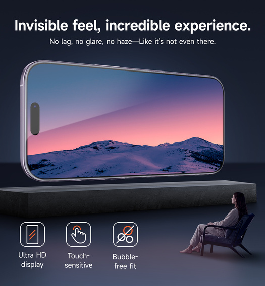 2x Szkło hartowane SURITCH do iPhone 17 / 16 Pro