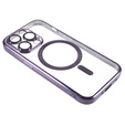 Etui do iPhone 14 Pro Max, Electro MagSafe, fioletowe + Szkło na ekran