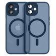 Etui do iPhone 16, do MagSafe, ERBORD Matt Case, granatowy + Szkło na ekran