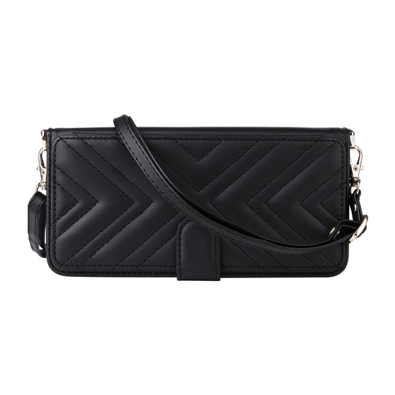 Etui z klapką do Xiaomi Poco F7 Pro / F7 Ultra, Crossbody Leather Wallet, czarne