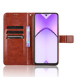 Etui z klapką do Oppo A40 / Oppo A40m, Crazy Horse Wallet, brązowe
