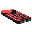 Etui pancerne do Realme 14 Pro+ 5G, CamShield Slide, czerwone