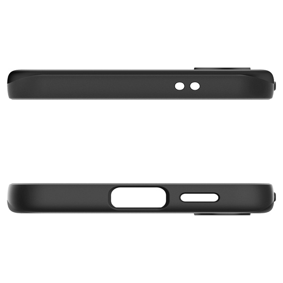 Etui Spigen do Samsung Galaxy S24, Thin Fit, Czarne + Szkło