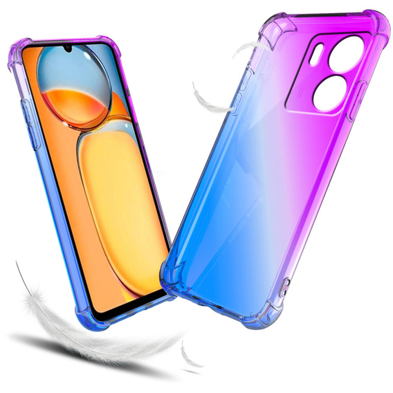 Etui Gradient Dropproof do Xiaomi Redmi 13C / Poco C65, Fioletowe / niebieskie