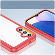 Etui do Samsung Galaxy A14 4G/5G, Fusion Hybrid, przezroczyste / czerwone