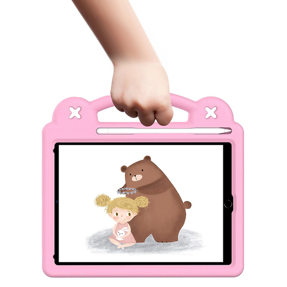 Etui do iPad 9.7" 2018/2017 (6/5 gen.) / Pro 9.7" 2016, Cute Patterns, z podstawką, Różowe