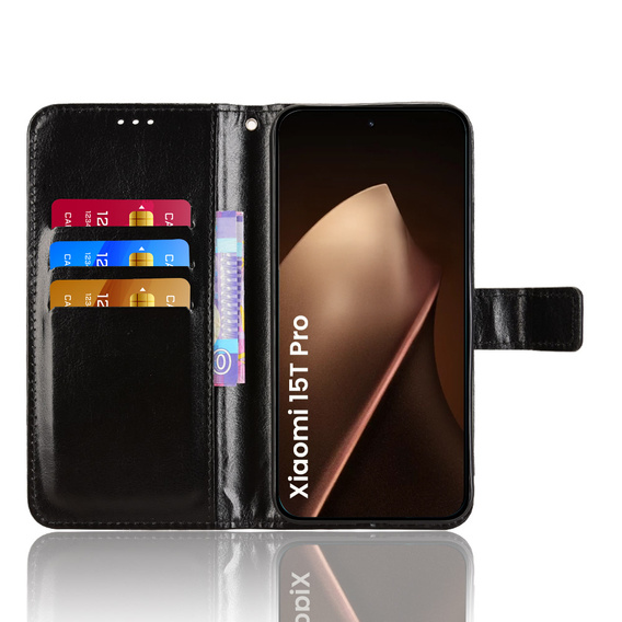 Etui z klapką Crazy Horse Wallet do Xiaomi 15T Pro