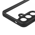 Etui do Samsung Galaxy S24+ Plus, Fusion Hybrid, z ochroną aparatu, przezroczyste / czarne