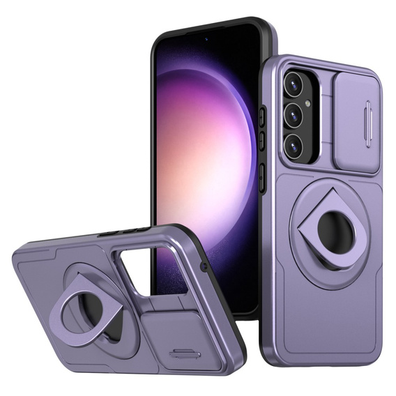 Etui do Samsung Galaxy S20 FE, Military Magnet, do MagSafe, fioletowe