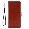 Etui z klapką do Infinix Note 30 Pro 4G, Crazy Horse Wallet, brązowe