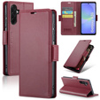Etui do Samsung Galaxy A36 5G, ERBORD Glossy Litchi, portfel z klapką, czerwone