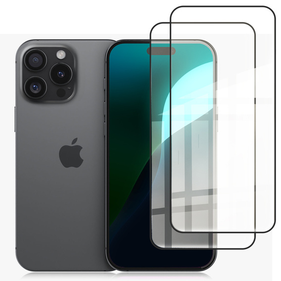 Szkło hartowane ERBORD 3D na cały ekran do iPhone 17 Pro / 17 / 16 Pro