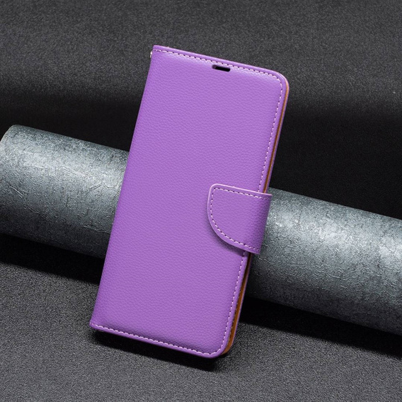 Etui z klapką do Samsung Galaxy A54 5G, Wallet Litchi Magnet, fioletowe