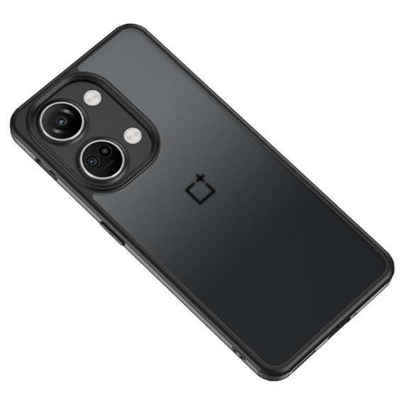 Etui do OnePlus Nord 3 5G, Fusion Hybrid, przezroczyste z czarną ramką