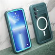 Etui wodoodporne do Samsung Galaxy S24, Redpepper, do MagSafe, niebieskie