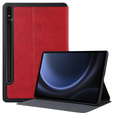 Etui do Samsung Galaxy Tab S9 FE+ Plus, Smartcase z miejscem na rysik, czerwone