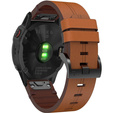 Skórzany Pasek Quickfit do Garmin Fenix 22mm, Brązowy