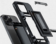 Etui pancerne TPU + PC z miejscem na kartę czarne do iPhone 16 Pro Max